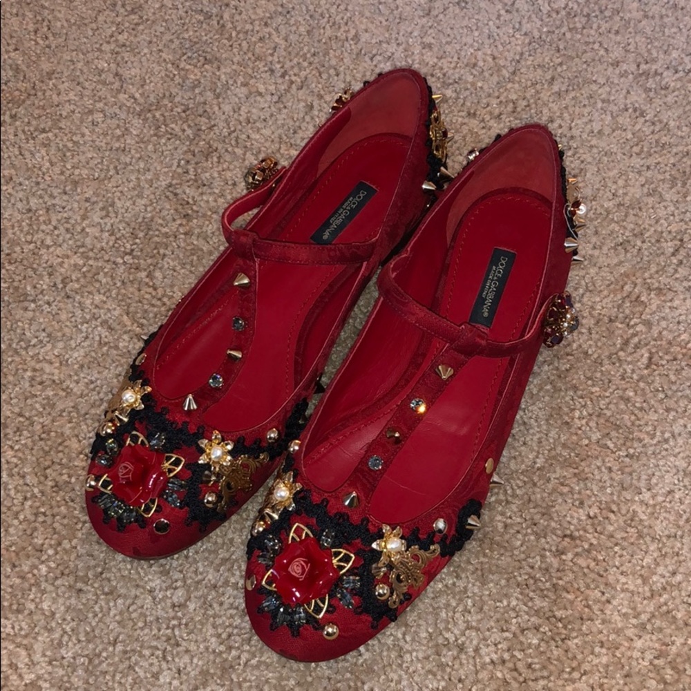 DOLCE & GABBANA SHOES SIZE 38.5 MADE IN ITALY.